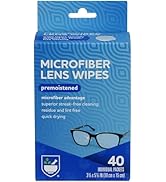 Rite Aid Eye Care Microfiber Lens Wipes, Premoistened, Individually Wrapped Packets - 40 Count | ...