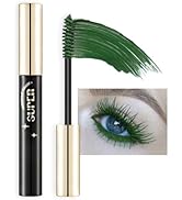 Colored Mascara Set,Green Colorful Mascara Long Lasting Waterproof Hyperallergenic Mascara for Ey...