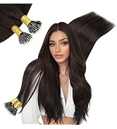 Hetto Nano Bead Hair Extensions Human Hair Darkest Brown Nano Ring Hair Extensions Real Human Hai...
