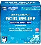 Rite Aid Acid Reducer, Original Strength Famotidine Tablets, 10 mg - 2 Bottles, 90 Count Each (18...