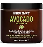 MYSTÉRE BEAUTÉ Avocado Hair Mask - Hydrating Hair Mask Treatment for Resilient, Shiny Hair - with...