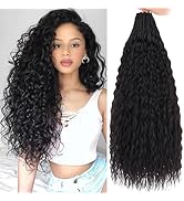 Xtrend Pre Looped Micro Curly Crochet Hair 18 Inch 8 Packs Brazilian Afro Kinky Crochet Hair Blac...