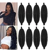 30 Inch Pre-Separated Springy Afro Twist Hair 8 Packs Spring Twist Hair For Distressed Soft Locs ...
