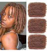 Xtrend 8 Inch Afro Kinky Bulk Hair For Dreadlocks Extensions Repair Locs Twist Hair or Braids 3 B...