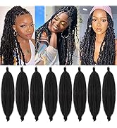 24 Inch Long Pre-Separated Springy Afro Twist Hair 8 Packs Spring Twist Hair For Distressed Soft ...
