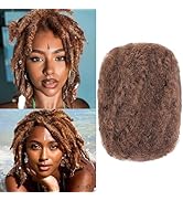Xtrend 8 Inch 1Pack 30Gram HoneyBrown Afro Kinkys Bulk Human Hair For Dreadlocks Extensions Loc R...