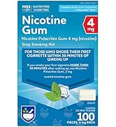 Rite Aid Nicotine Gum, Ice Mint Flavor, 4 mg - 100 Count | Quit Smoking Aid | Nicotine Replacemen...