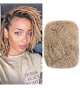 Xtrend 8 Inch 1Pack 30Gram Honey Blonde Afro Kinkys Bulk Human Hair For Dreadlocks, Loc Repair, D...