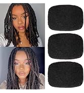 Xtrend 8 Inch 3 Bundles 90 Gram Afro Kinkys Bulk Human Hair For Dreadlocks Extensions Repair Locs...