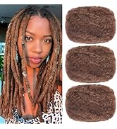 Xtrend 8 Inch 3 Bundles 90 Gram Afro Kinkys Bulk Human Hair For Mini Twists Braiding Afro Kinky H...