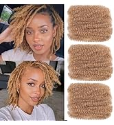 Xtrend 8 Inch Afro Kinkys Bulk Hair Honey Blonde For Dreadlock Extensions Repair Locs Twist Hair ...