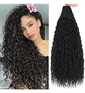 Xtrend Pre Looped Micro Brazilian Kinky Curly Crochet Hair 24 Inch 8 Packs Black Micro Curly Brai...