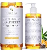Tree to Tub Citrus Body Wash for Dry Skin & Sensitive Skin - pH Balanced Moisturizing Body Wash, ...