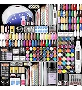 Acrylic Nail Kit for Beginners with Everything Professional Nail Kit Acrylic Set with Drill and U...