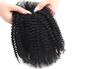 4C Afro Kinky Bulk Human Hair