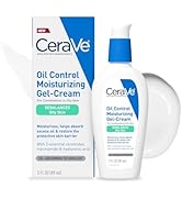 CeraVe Oil Control Moisturizing Gel-Cream, Face Moisturizer for Oily Skin, Niacinamide, Hyaluroni...