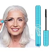 Mascara for Older Women 60 Plus, Waterproof Volumizing Mascara for Seniors with Thinning Lashes, ...