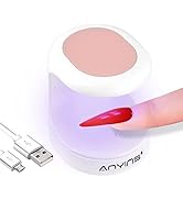 ANYINS Mini UV Light for Gel Nails, UV Light for Nails Nail Lamp Portable UV Nail Lamp 16W UV Lam...