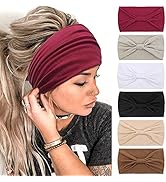 Tobeffect Headbands for Women African Boho Wide Knotted Head Wraps Turbans