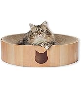 Necoichi Cat Scratcher Bowl for Indoor Cats - Cat Scratching Lounger with Reversible Usability an...
