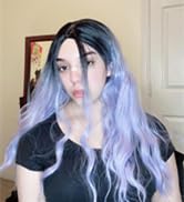light blue wig